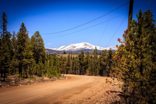 Mount Silverheels from the cabin